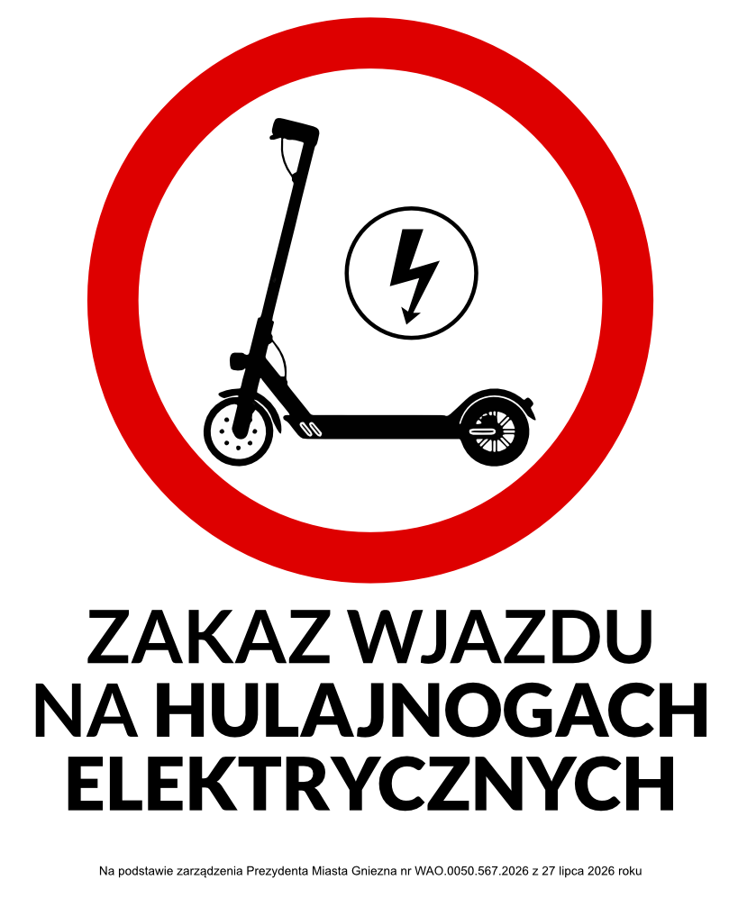 Zakaz poruszania się hulajnogami elektrycznymi nad jeziorami Winiary i Jelonek