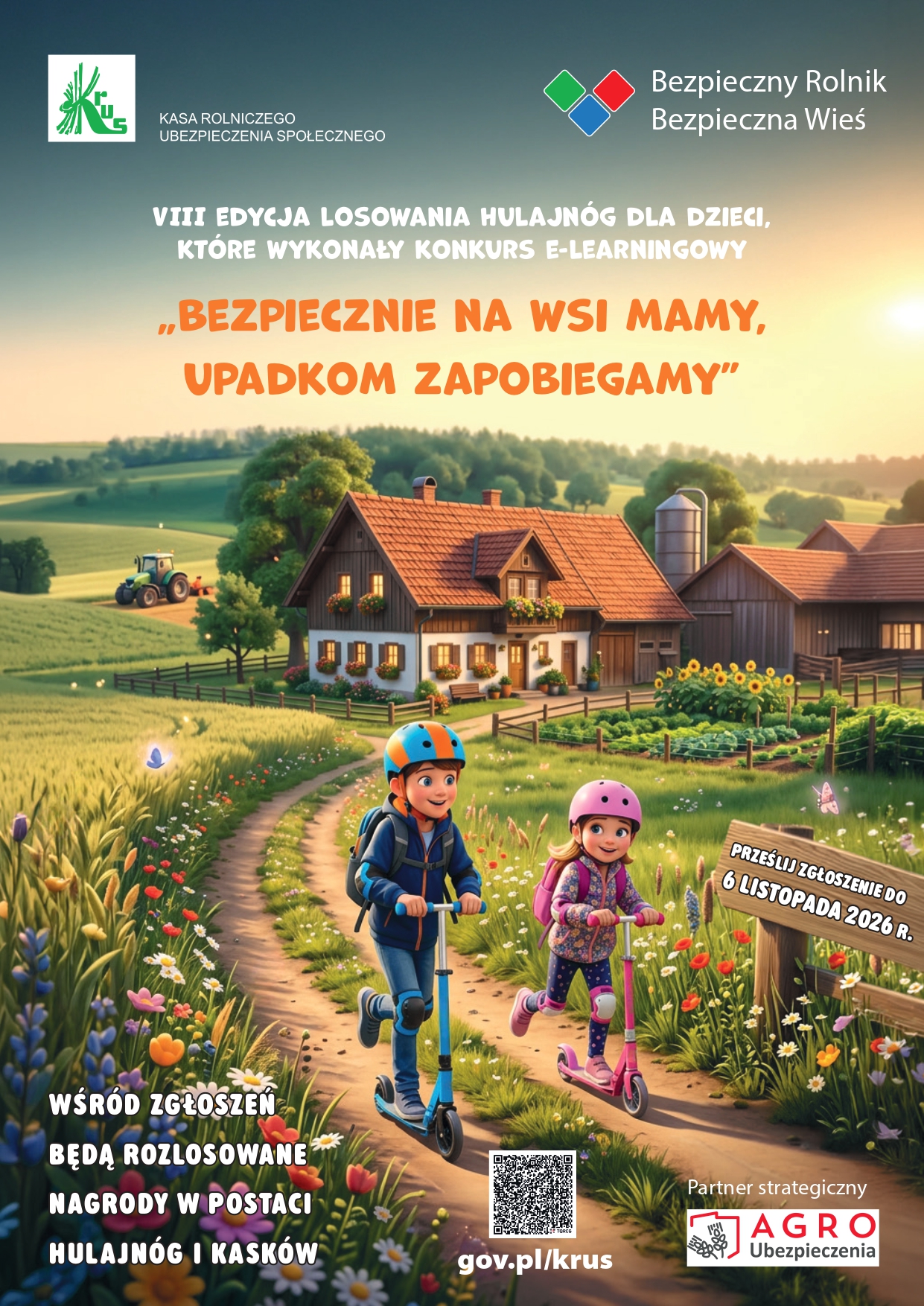 OR KRUS w Poznaniu - VIII edycja losowania hulajnóg dla dzieci, które wykonały Kurs e-learningowy - Miasto i Gmina Buk