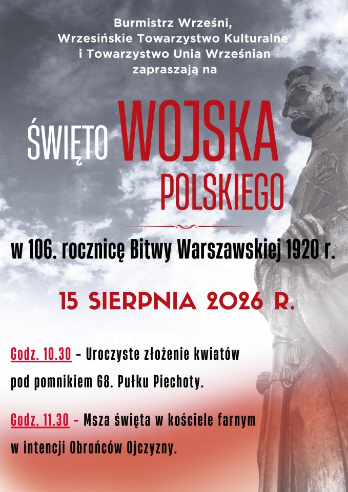 Święto Wojska Polskiego - Aktualności - WRZEŚNIA - miasto w centrum zainteresowania