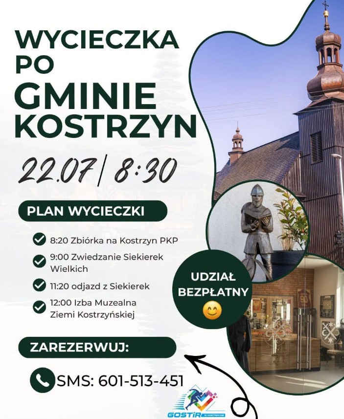 Zapraszamy na bezpłatną wycieczkę po Gminie Kostrzyn! - Dla mieszkańca - Urząd Miejski w Kostrzynie