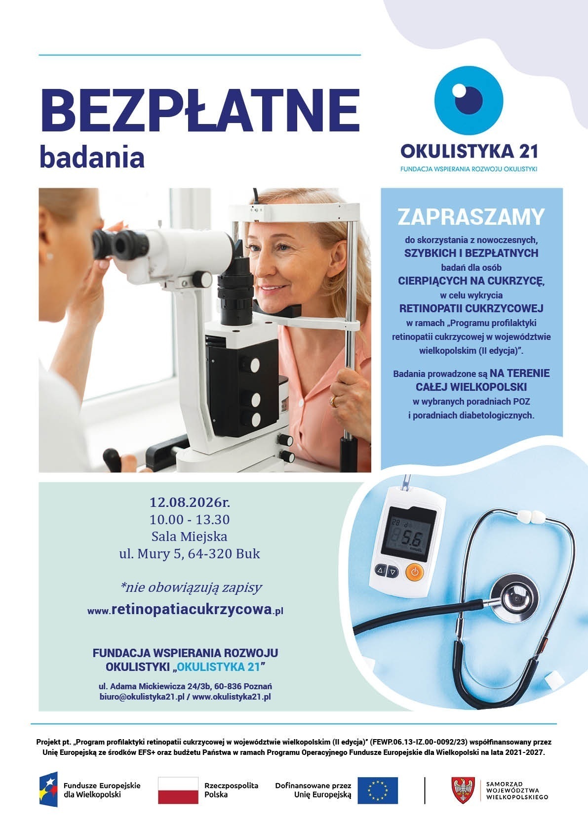 Badanie dna oka - Miasto i Gmina Buk