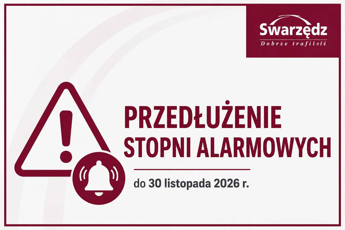 Stopnie BRAVO, BRAVO-CRP i CHARLIE przedłużone w Swarzędzu i Polsce do 30 listopada 2026 roku - Swarzędz