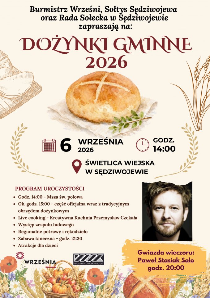 Dożynki Gminne 2026 - Aktualności - WRZEŚNIA - miasto w centrum zainteresowania