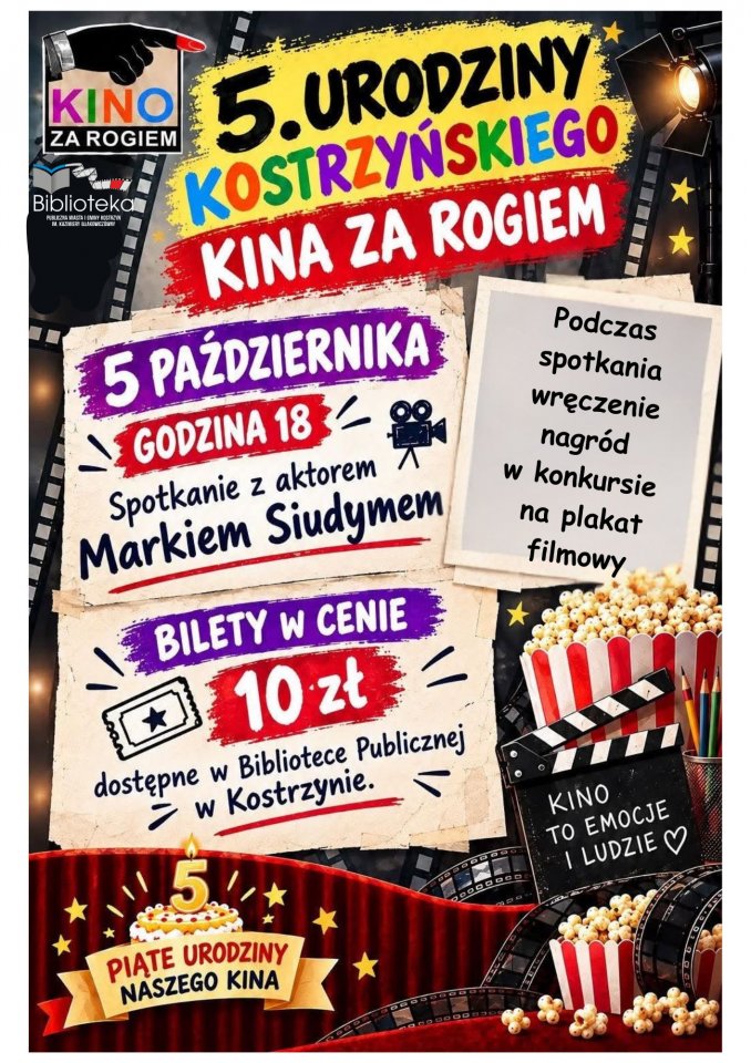 Piąte urodziny Kostrzyńskiego Kina za Rogiem - Dla mieszkańca - Urząd Miejski w Kostrzynie