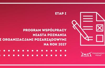 Poznań przygotowuje Program Współpracy z NGO na 2027 rok