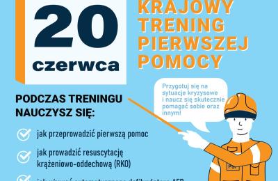 Krajowy Trening Pierwszej Pomocy: bezpłatne stoiska w Niepruszewie i Dobieżynie