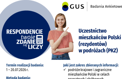 Mieszkańcy Komornik zaproszeni do badania udziału w podróżach (PKZ) w Komornikach