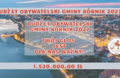 Rusza nabór do Budżetu Obywatelskiego Gminy Kórnik 2027 — zgłoś projekt do 29 maja