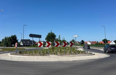 Nowe rondo i drogi dla rowerzystów. Rokietnica podsumowuje inwestycję „Biszkopt”