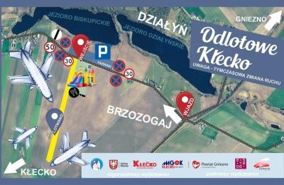 Zmiany w organizacji ruchu w Kłecku podczas imprezy Odlotowe Kłecko