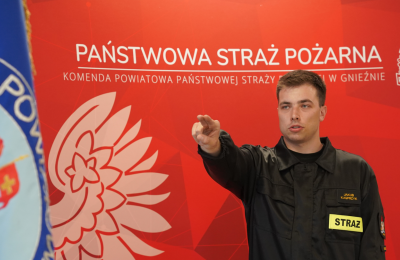 Nowy strażak złożył ślubowanie w Gnieźnie