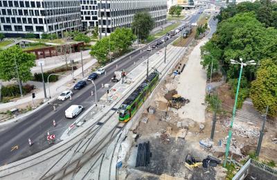 Tramwaje wrócą na Królowej Jadwigi wcześniej. W Poznaniu przyspiesza ważna inwestycja