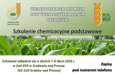 Kępno: Wielkopolska Izba Rolnicza zaprasza rolników na szkolenie