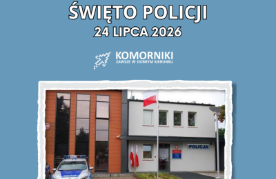Święto Policji w Komornikach. Wójt składa podziękowania i życzenia funkcjonariuszom