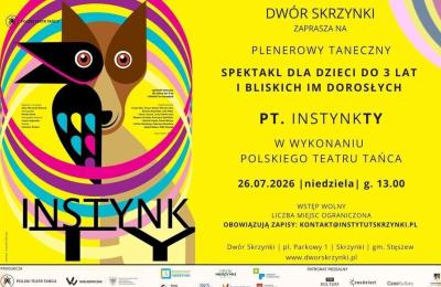 Spektakl „InstynkTY” dla maluchów w Komornikach: bezpłatne wejście, obowiązują zapisy