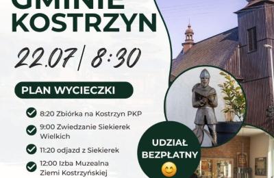 Bezpłatna wycieczka po gminie w Kostrzynie Wlkp. 22 lipca: zapisy SMS, liczba miejsc ograniczona