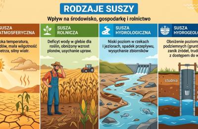 Rodzaje suszy: atmosferyczna, rolnicza, hydrologiczna i hydrogeologiczna oraz co mogą zrobić mieszkańcy Poznania