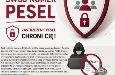 We Wrześni można zastrzec lub cofnąć zastrzeżenie numeru PESEL