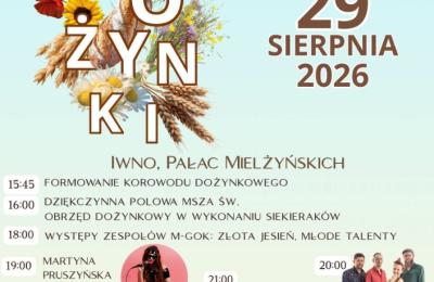 Dożynki Gminne 2026 w Kostrzynie zaplanowano na 29 sierpnia