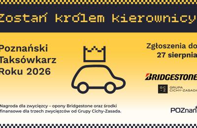 W Poznaniu rośnie pula nagród dla taksówkarzy. Zgłoszenia do konkursu tylko do 27 sierpnia