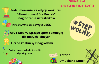 Wągrowiec: ekologiczny festyn rodzinny 6 września w Toniszewie