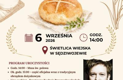 Dożynki Gminne 2026 w Sędziwojewie - informacje o terminie, miejscu i organizatorach