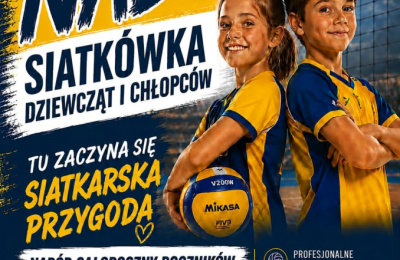 Kostrzyn zaprasza dzieci z roczników 2014–2018 na treningi siatkówki