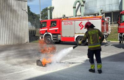 Ćwiczenia ewakuacyjne oraz szkolenie z użycia gaśnic w ITPOK w Poznaniu
