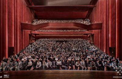 Budowa nowej siedziby Teatru Muzycznego w Poznaniu: konstrukcja rośnie nad Świętym Marcinem