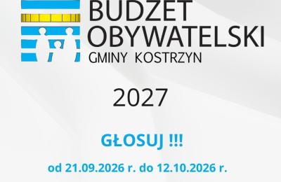 Kostrzyn: głosowanie na projekty Budżetu Obywatelskiego 2027 od 21 września