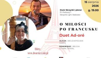O miłości, po francusku” w Skrzynkach| Wystąpi belgijsko-holenderski duet AD-ORÉ