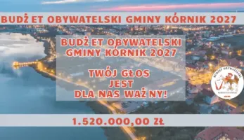 Startuje Budżet Obywatelski Gminy Kórnik 2027 - zgłoś projekt!