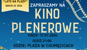 Kino plenerowe nad jeziorem w Chomęcicach