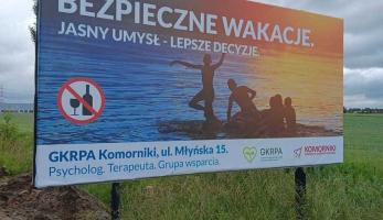 GKRPA w Komornikach promuje bezpieczne i trzeźwe wakacje