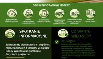 We Wrześni odbędzie się spotkanie informacyjne o programie „Ekologiczna Wieś” - Września