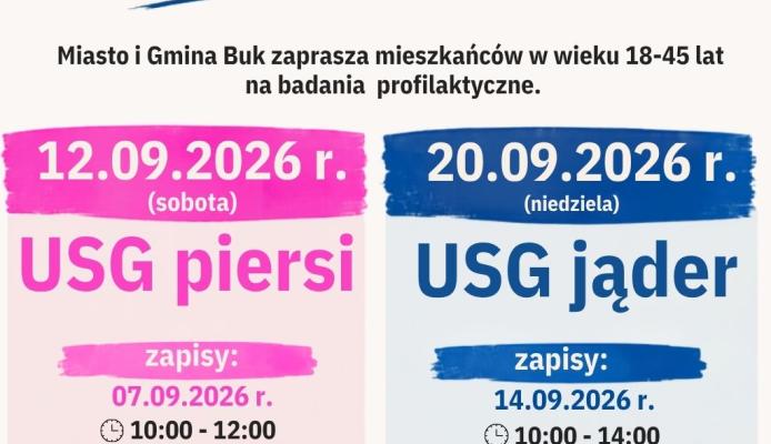 wiadomosci CentralaPoznan i region - Bezpłatne badania USG piersi i jąder dla mieszkańców Buku – terminy i zapisy