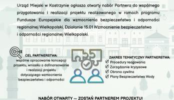 Kostrzyn szuka partnera do projektu wzmacniającego bezpieczeństwo regionu - Kostrzyn Wlkp