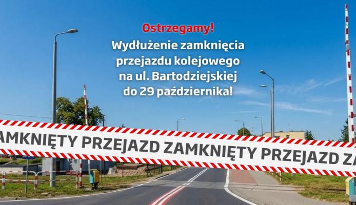 Zamknięcie przejazdu na ulicy Bartodziejskiej w Wągrowcu i objazdy - Wągrowiec