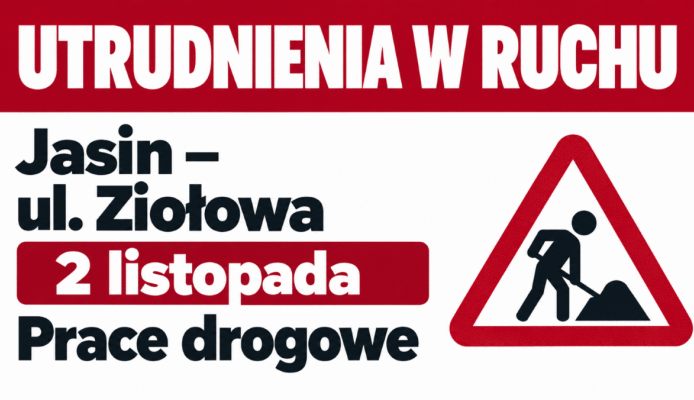 Ograniczenia ruchu na ul. Ziołowej w Jasinie i trasa objazdu - Swarzędz