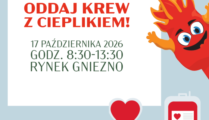 Krew na Rynku w Gnieźnie można oddać 17 października w godzinach 08:30–13:30 - Gniezno