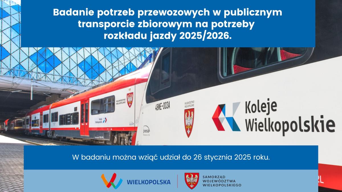 Badanie potrzeb przewozowych do rozkładu jazdy pociągów 2025/2026