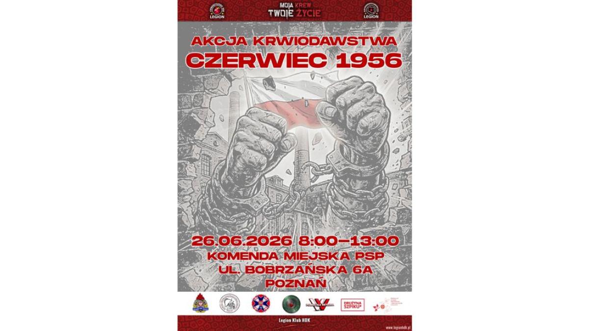 W Poznaniu odbędzie się akcja krwiodawstwa w siedzibie miejskiej straży pożarnej