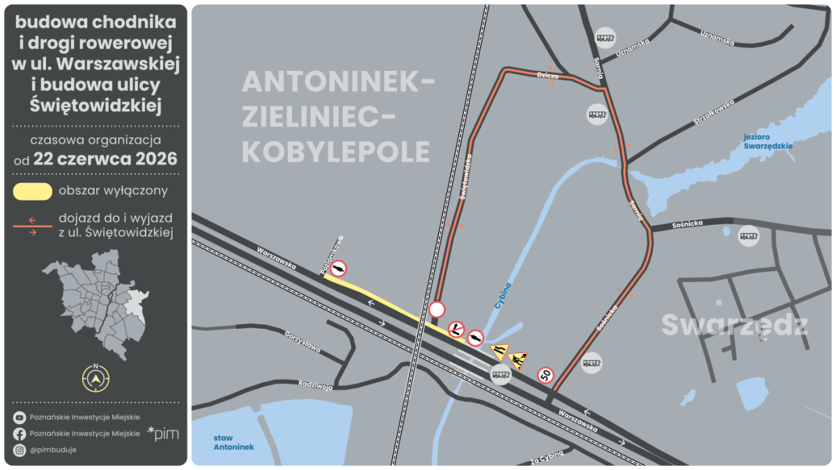Rozpoczęcie budowy drogi rowerowej w rejonie ul. Warszawskiej i Świętowidzkiej