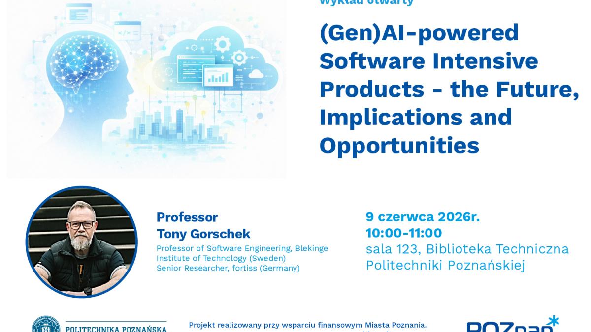 Wykład otwarty - (Gen)AI-powered Software Intensive Products
