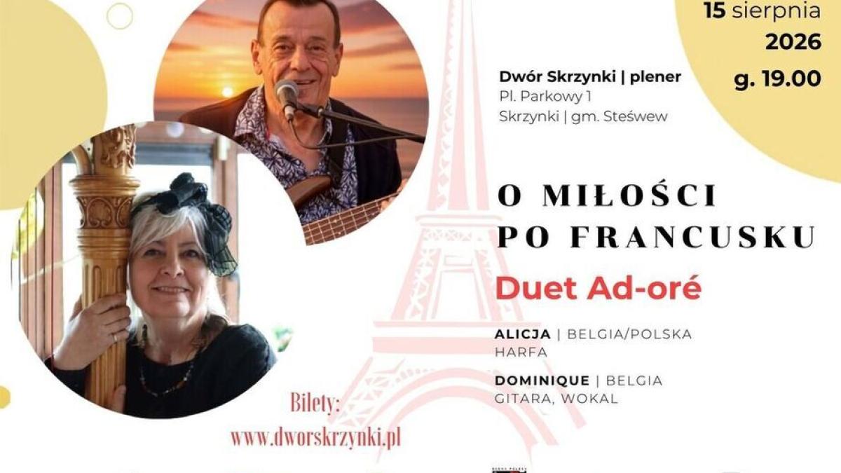 O miłości, po francusku” w Skrzynkach| Wystąpi belgijsko-holenderski duet AD-ORÉ