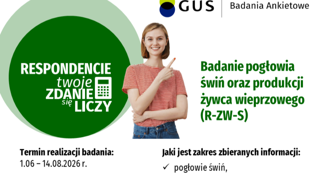 Badanie pogłowia świń oraz produkcji żywca wieprzowego (R-ZW-S)