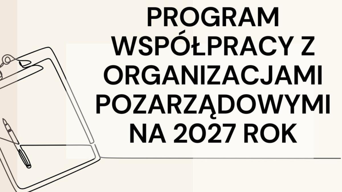 Program współpracy z organizacjami pozarządowymi na 2027 rok