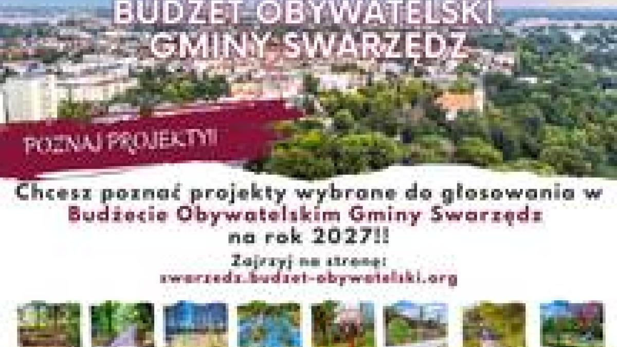 Budżet Obywatelski Gminy Swarzędz na rok 2027 - lista projektów