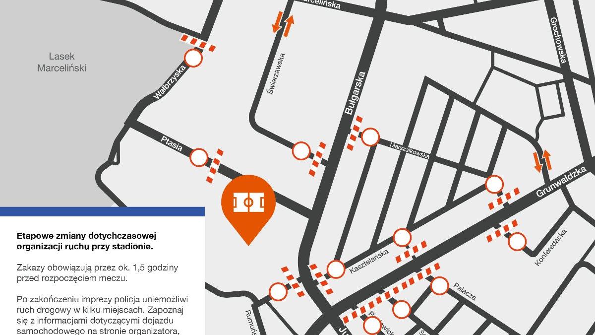 Jak dotrzeć na stadion miejski w dniu meczu?