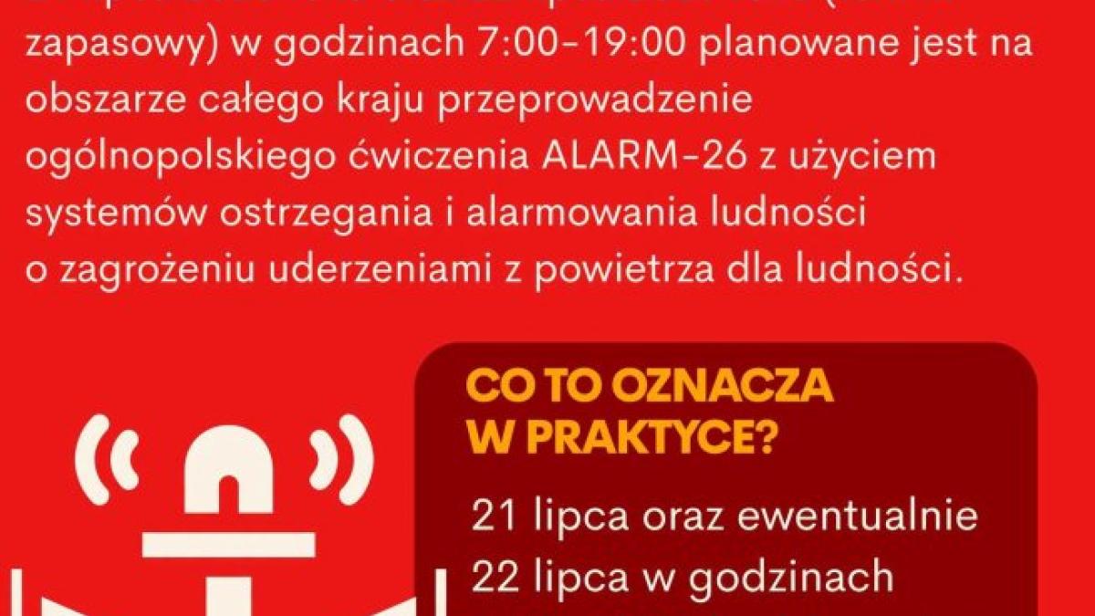 Ćwiczenie alarm-26 - Aktualności - WRZEŚNIA - miasto w centrum zainteresowania